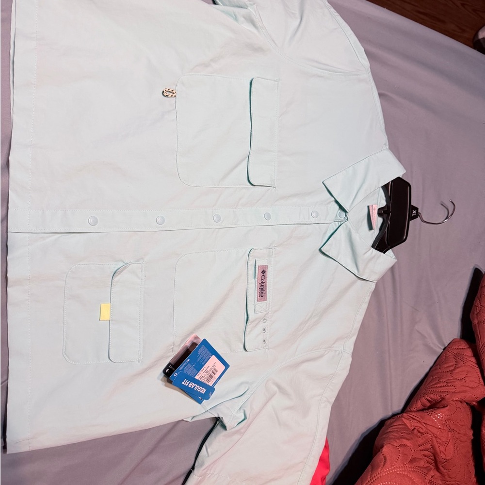 Columbia Blue Regular Fit Shirt
